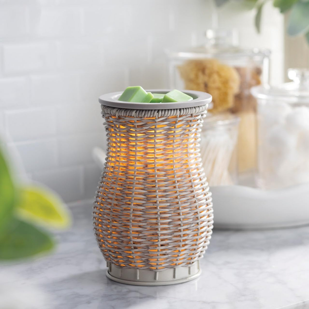 Candle Warmers Etc. Illumination Fragrance Warmer- Light-Up Warmer for Warming Scented Candle Wax Melts and Tarts or to Freshen Room, Jack O'Lantern