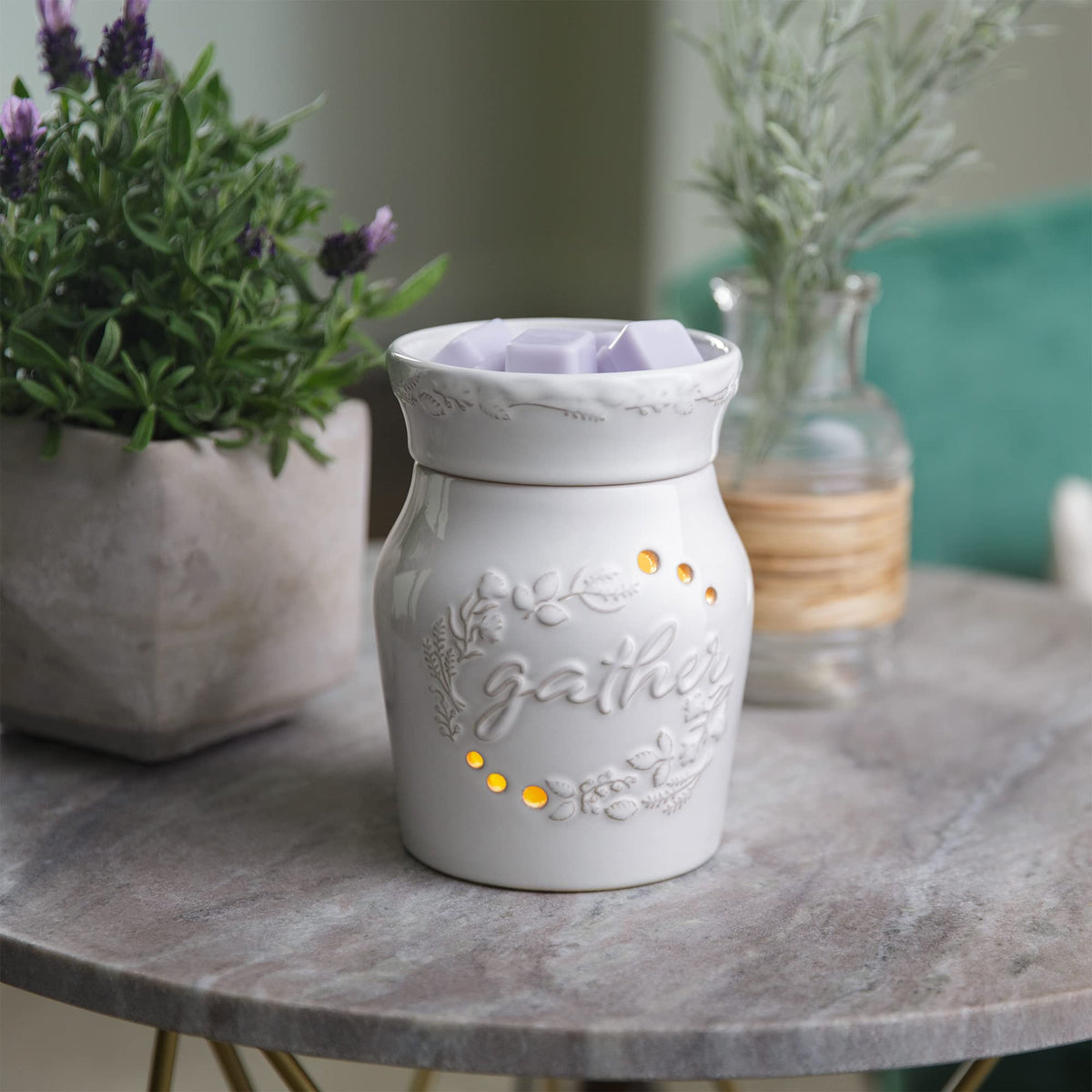 Candle Warmers Etc. Illumination Fragrance Warmer- Light-Up Warmer for Warming Scented Candle Wax Melts and Tarts or to Freshen Room, Jack O'Lantern