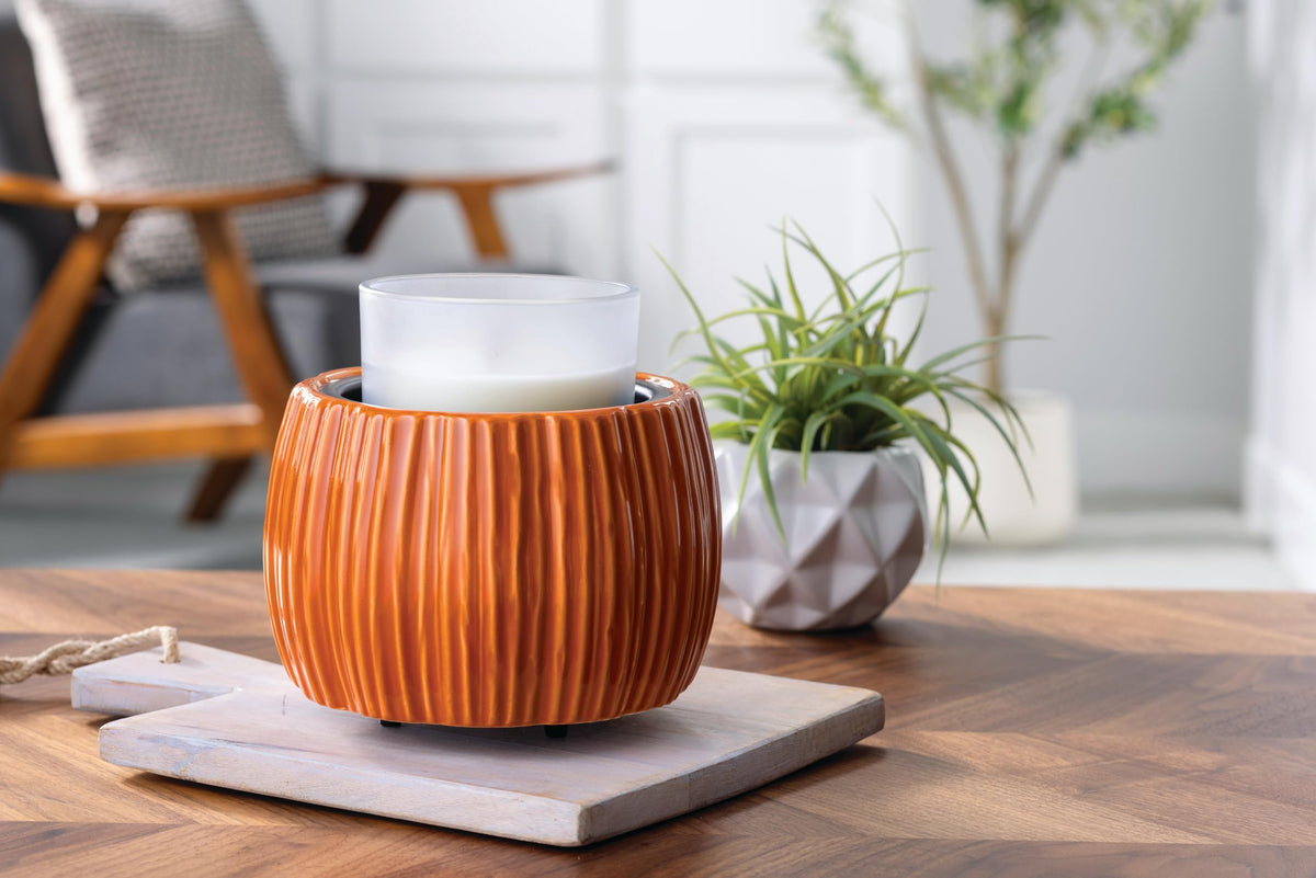 Candle Warmers Etc. Illumination Fragrance Warmer- Light-Up Warmer for Warming Scented Candle Wax Melts and Tarts or to Freshen Room, Jack O'Lantern