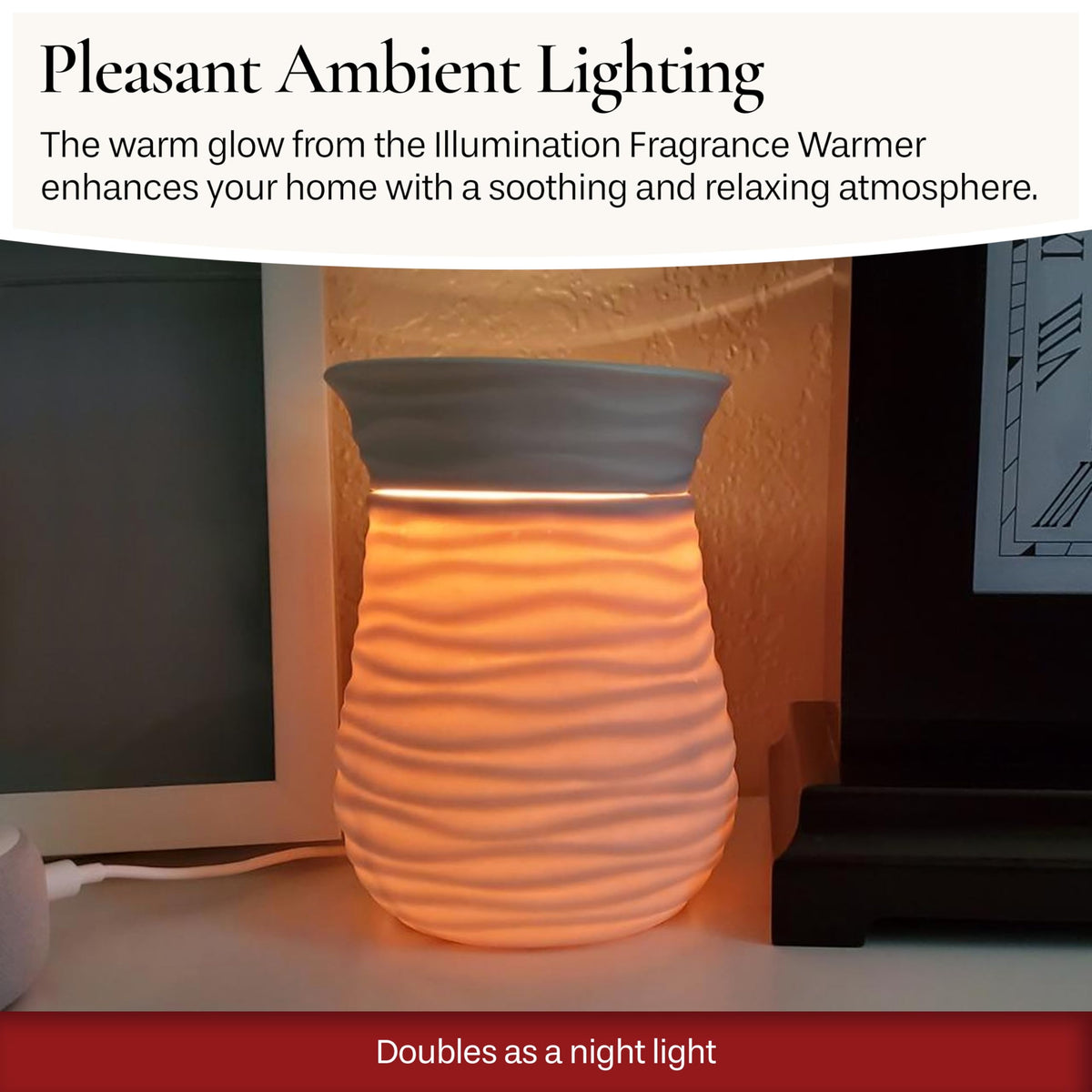 Candle Warmers Etc. Illumination Fragrance Warmer- Light-Up Warmer for Warming Scented Candle Wax Melts and Tarts or to Freshen Room, Jack O'Lantern