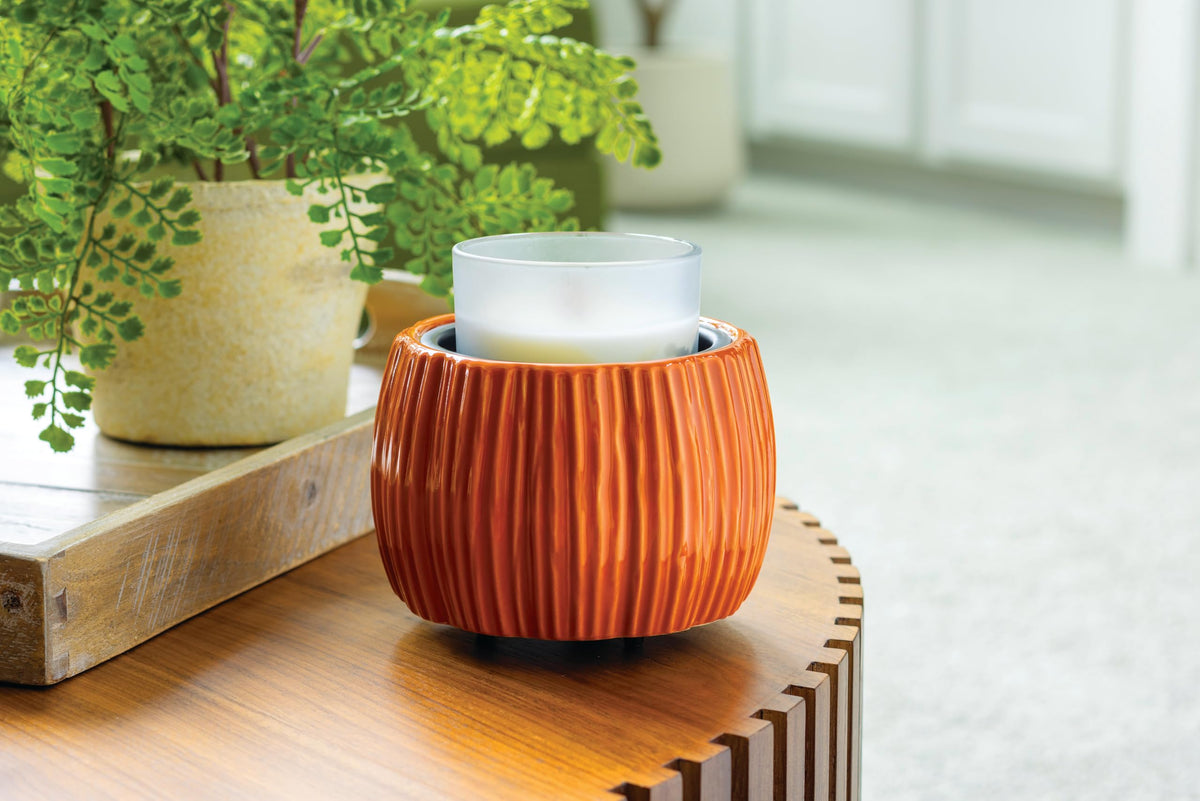 Candle Warmers Etc. Illumination Fragrance Warmer- Light-Up Warmer for Warming Scented Candle Wax Melts and Tarts or to Freshen Room, Jack O'Lantern