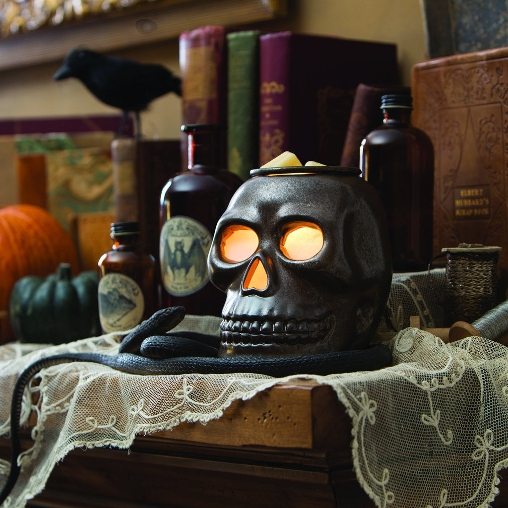Candle Warmers Etc. Illumination Fragrance Warmer- Light-Up Warmer for Warming Scented Candle Wax Melts and Tarts or to Freshen Room, Jack O'Lantern