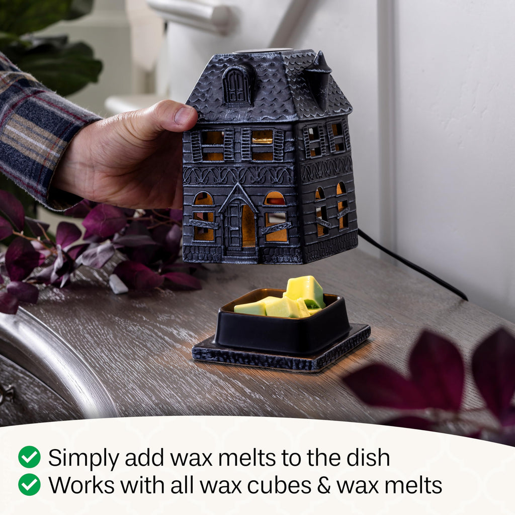 Candle Warmers Etc. Illumination Fragrance Warmer- Light-Up Warmer for Warming Scented Candle Wax Melts and Tarts or to Freshen Room, Jack O'Lantern