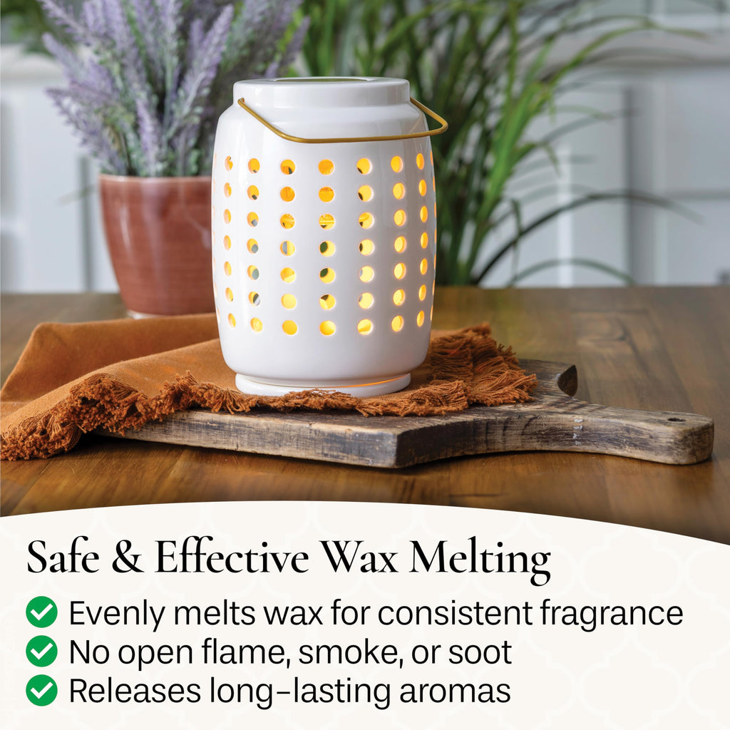 Candle Warmers Etc. Illumination Fragrance Warmer- Light-Up Warmer for Warming Scented Candle Wax Melts and Tarts or to Freshen Room, Jack O'Lantern