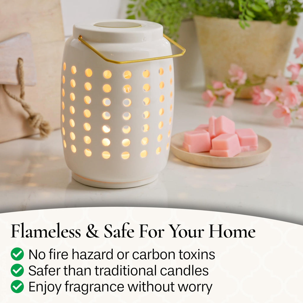 Candle Warmers Etc. Illumination Fragrance Warmer- Light-Up Warmer for Warming Scented Candle Wax Melts and Tarts or to Freshen Room, Jack O'Lantern